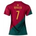 Maillot de foot le Portugal Cristiano Ronaldo #7 Domicile vêtements Femmes Monde 2022 Manches Courtes